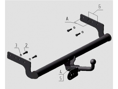 Фаркоп Avtos для Hyundai Accent 1999-2006